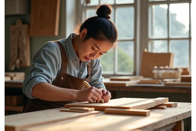 가구누리 창립 이야기: 장인이 가구를 만드는 모습